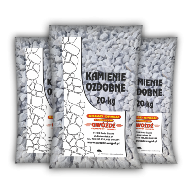 35 Grys Bianco Carrara 21-40 mm 20 kg